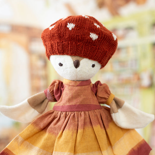 Spotted Mushroom Beret for Dolls | Hazel Village Spotted Mushroom Beret for Dolls | Hazel Village