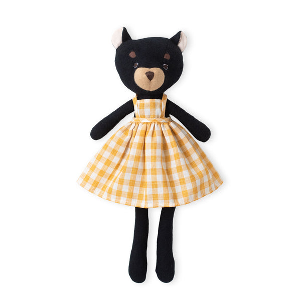 light brown dress socks Cece Dress in Brown Gingham XL