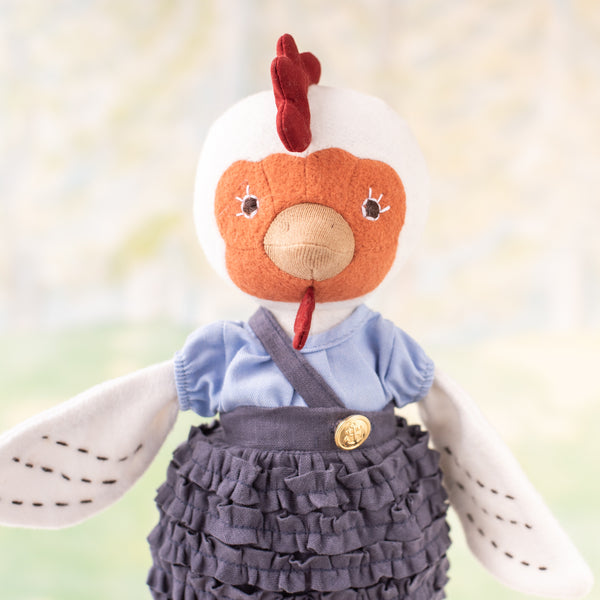 Ruffle Bloomer Overalls for Dolls Hazel Village