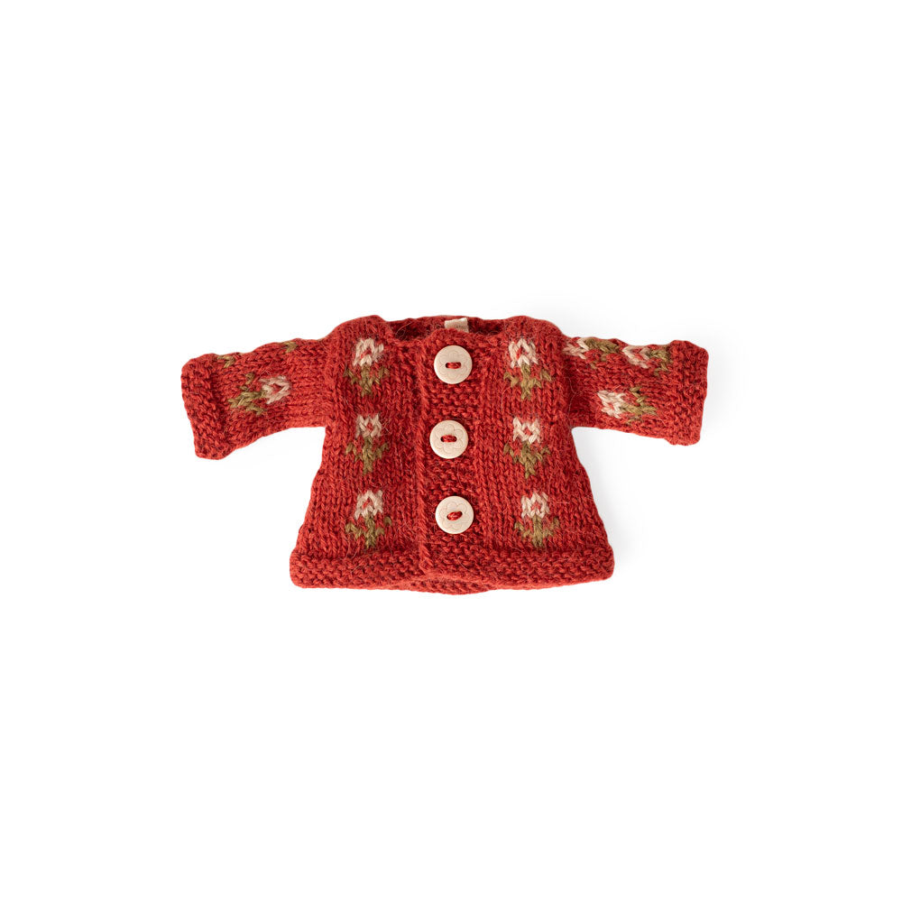 Cozy Flower Cardigan for Dolls | Hazel Village