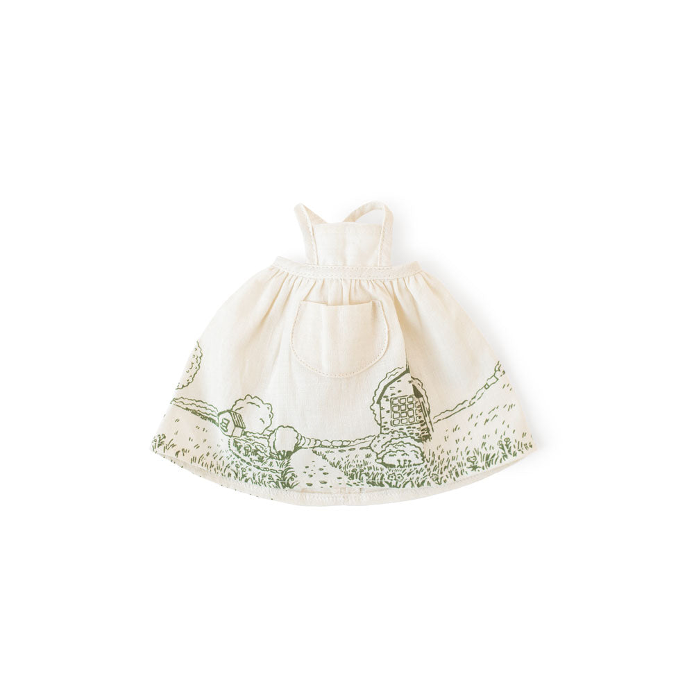 Village Stroll Apron Dress for Dolls