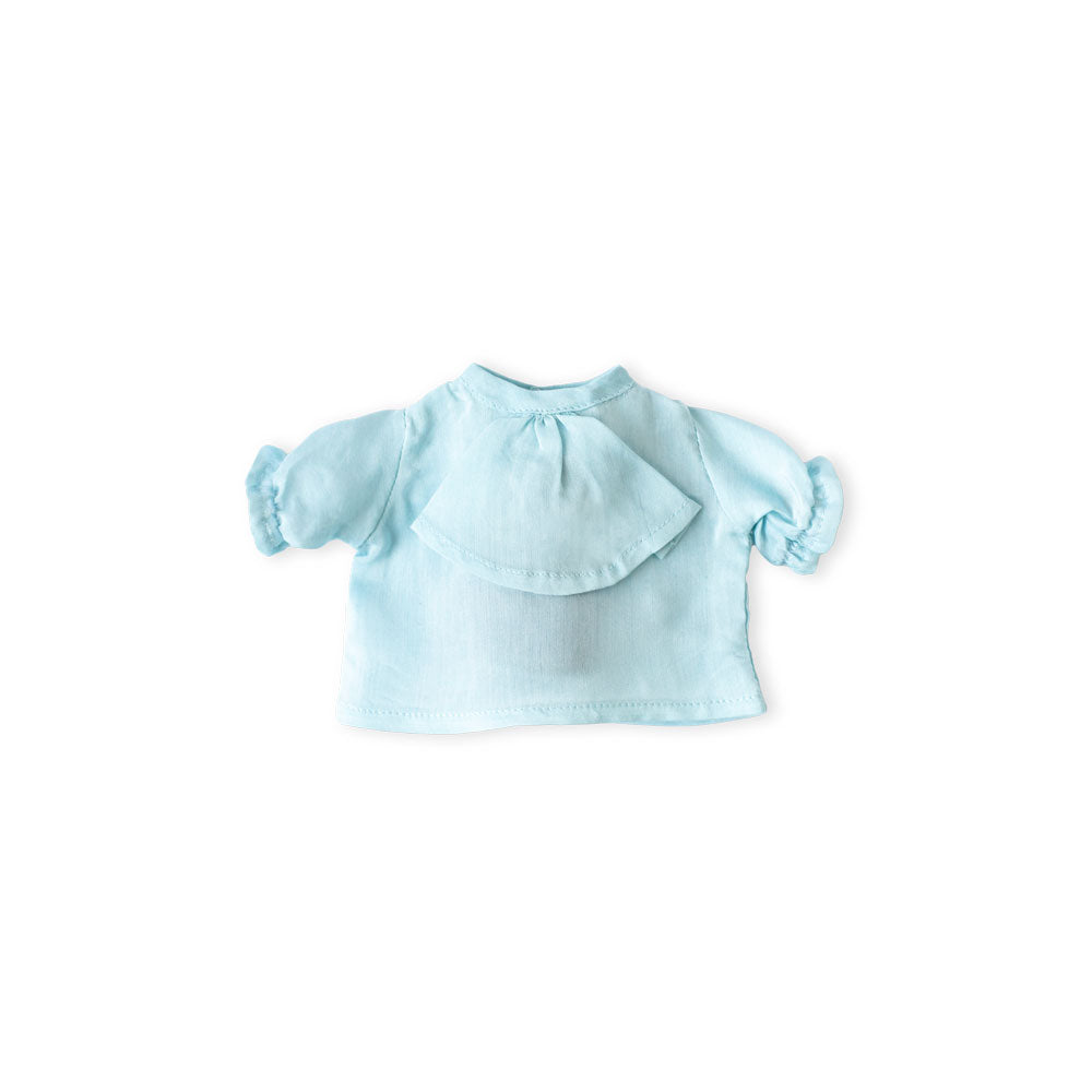 Light Blue Ruffle Shirt for Dolls | Hazel Village